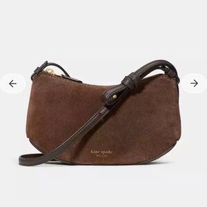 Kate Spade Chocolate Suede Crossbody Bag